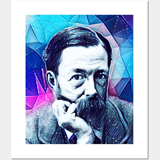 John Addington Symonds Snowy Portrait | John Addington Symonds Artwork 13 Wall Art by JustLit